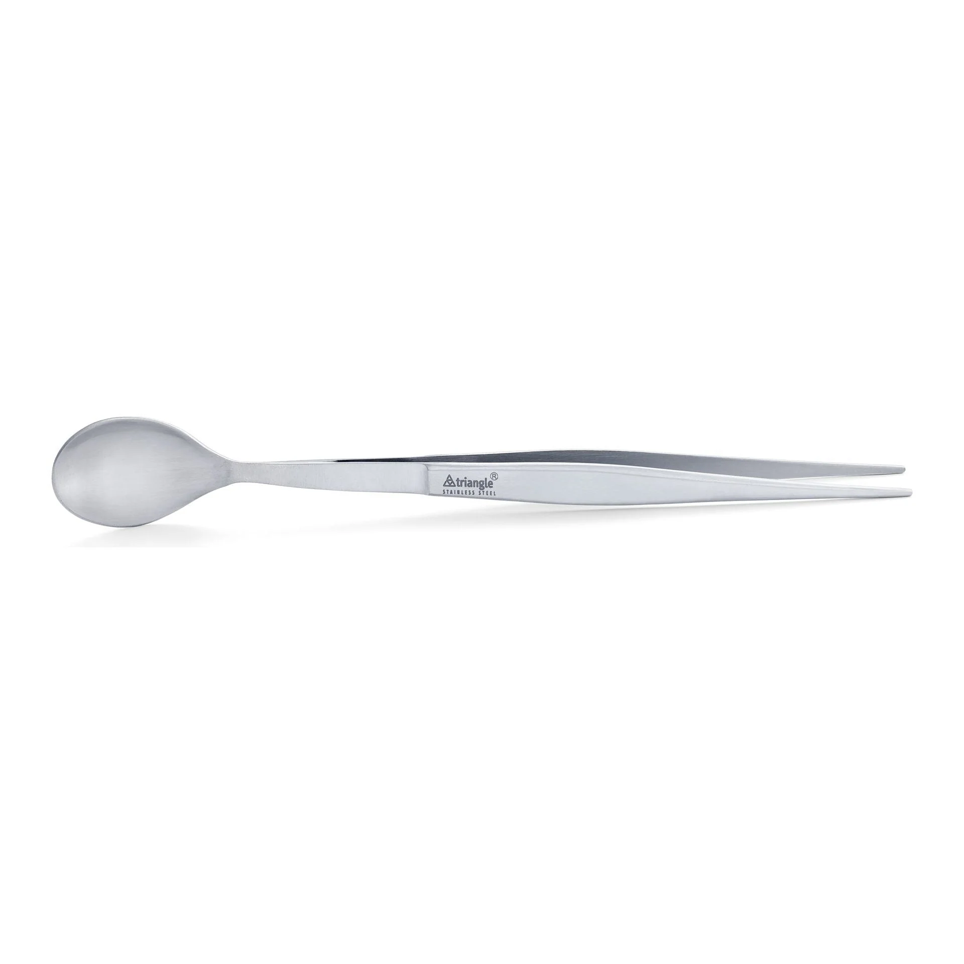TRIANGLE roestvrijstalen Final Touch Pinspoon pincet met lepel