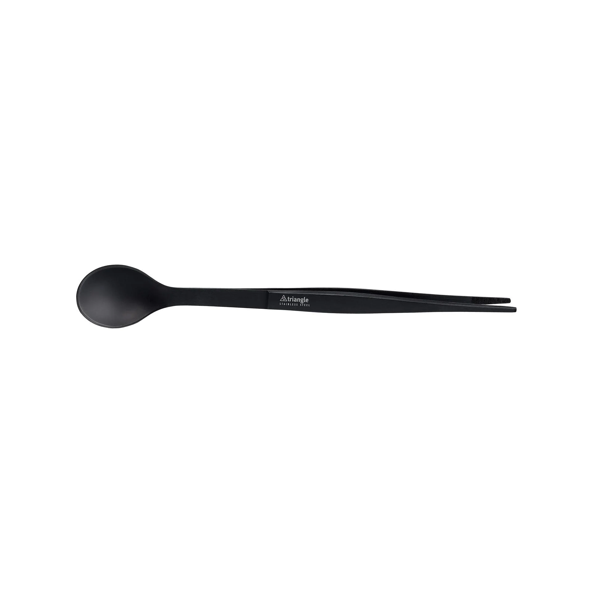 TRIANGLE Final Touch Pinspoon pincet met lepel in mat-zwart