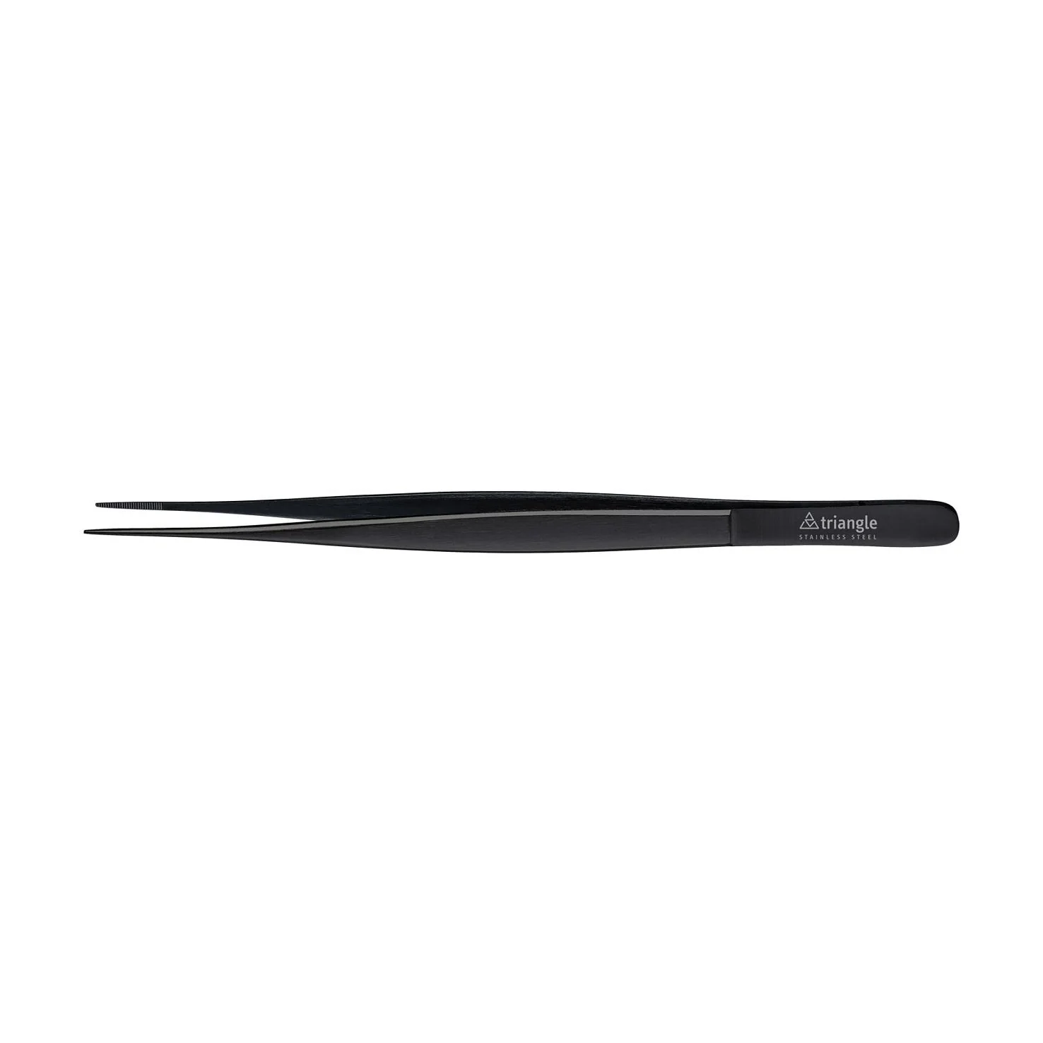 TRIANGLE RVS precisiepincet lengte 15 cm mat zwarte afwerking