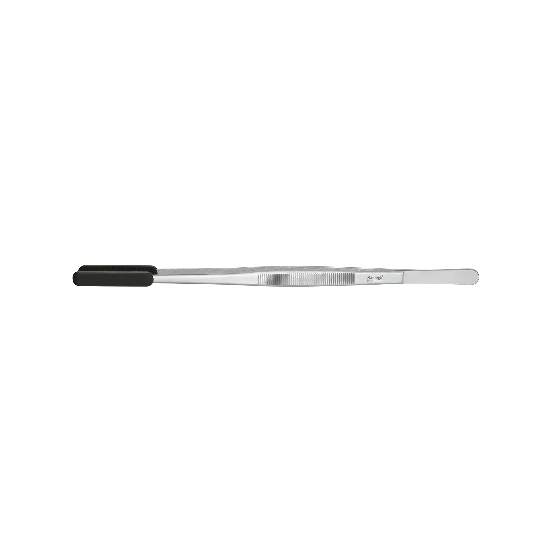 TRIANGLE RVS Koks- Vlees- BBQ- pincet 30cm met siliconen dopjes