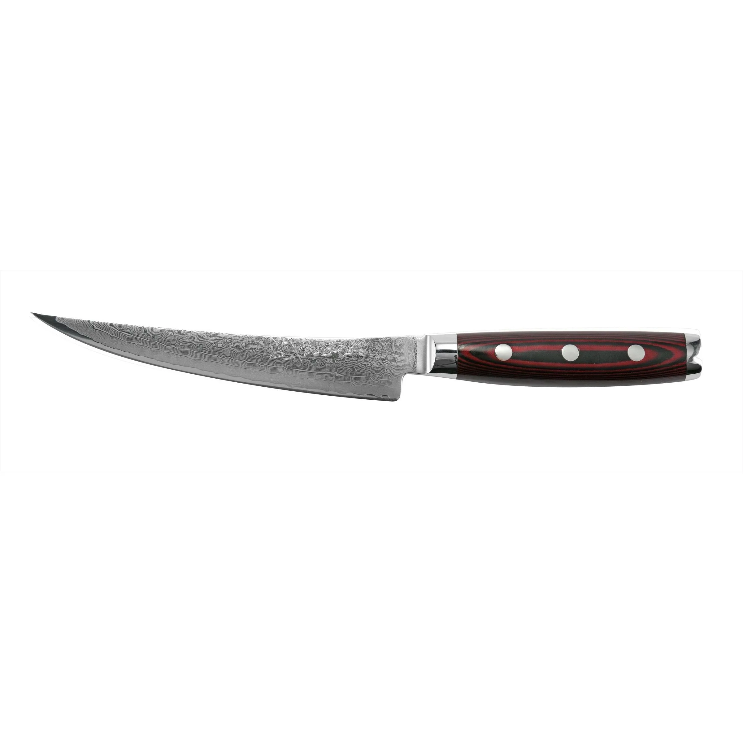 YAXELL SUPER GOU uitbeenmes 15cm lemmet SG2 damast staal 161 lagen Micarta heft