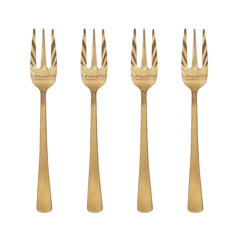 Urban Nature Culture – Pastry Forks – Gold – Set of 4