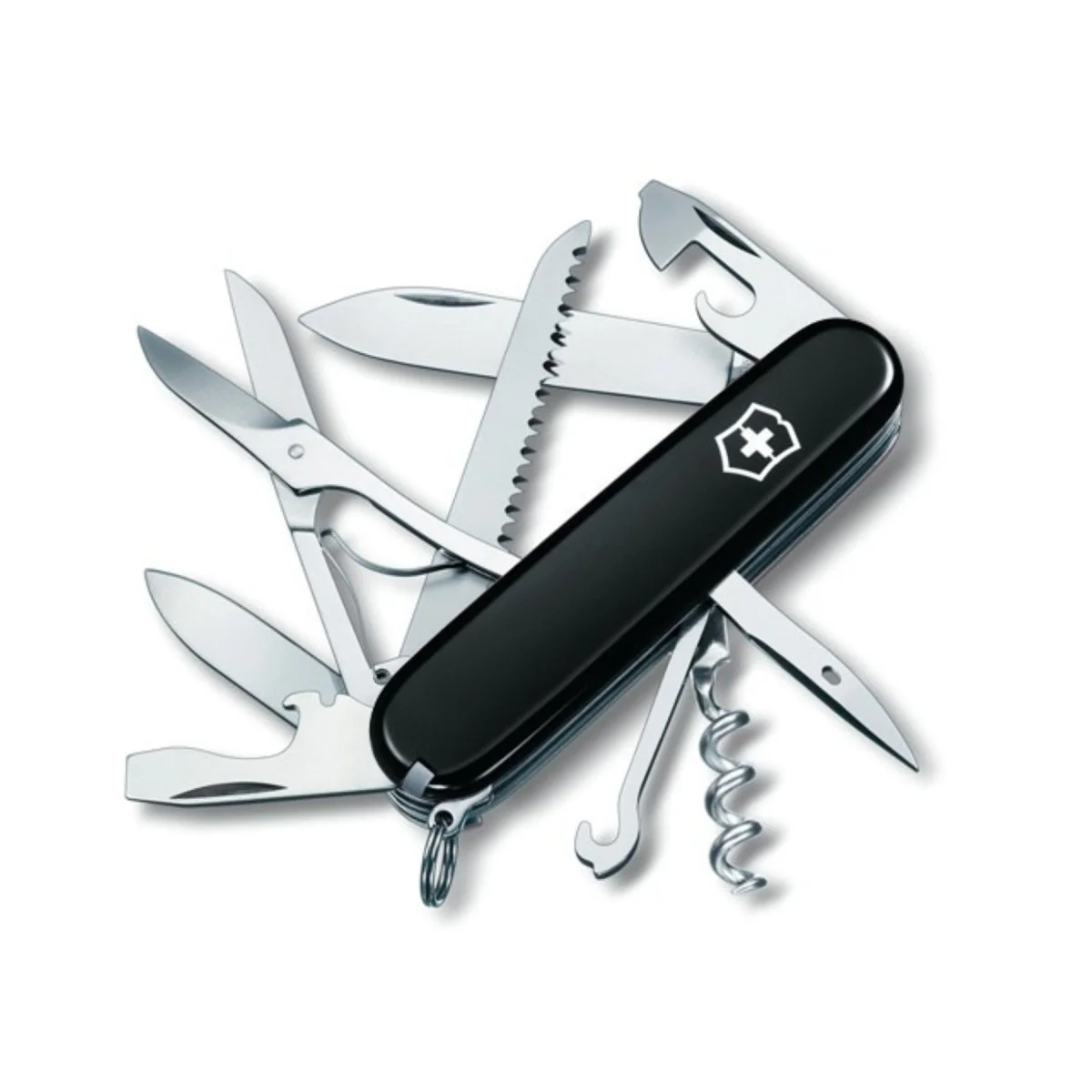 Victorinox Huntsman Zwitsers zakmes 91 mm multitool 15 functies zwart