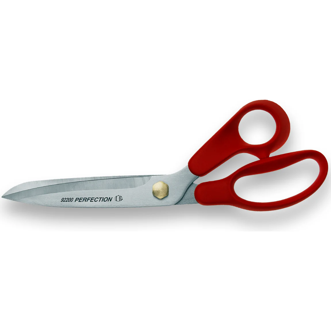 DANIEL PERES Visschaar RVS lemmet 12cm met micro vertanding rood kunststof greep