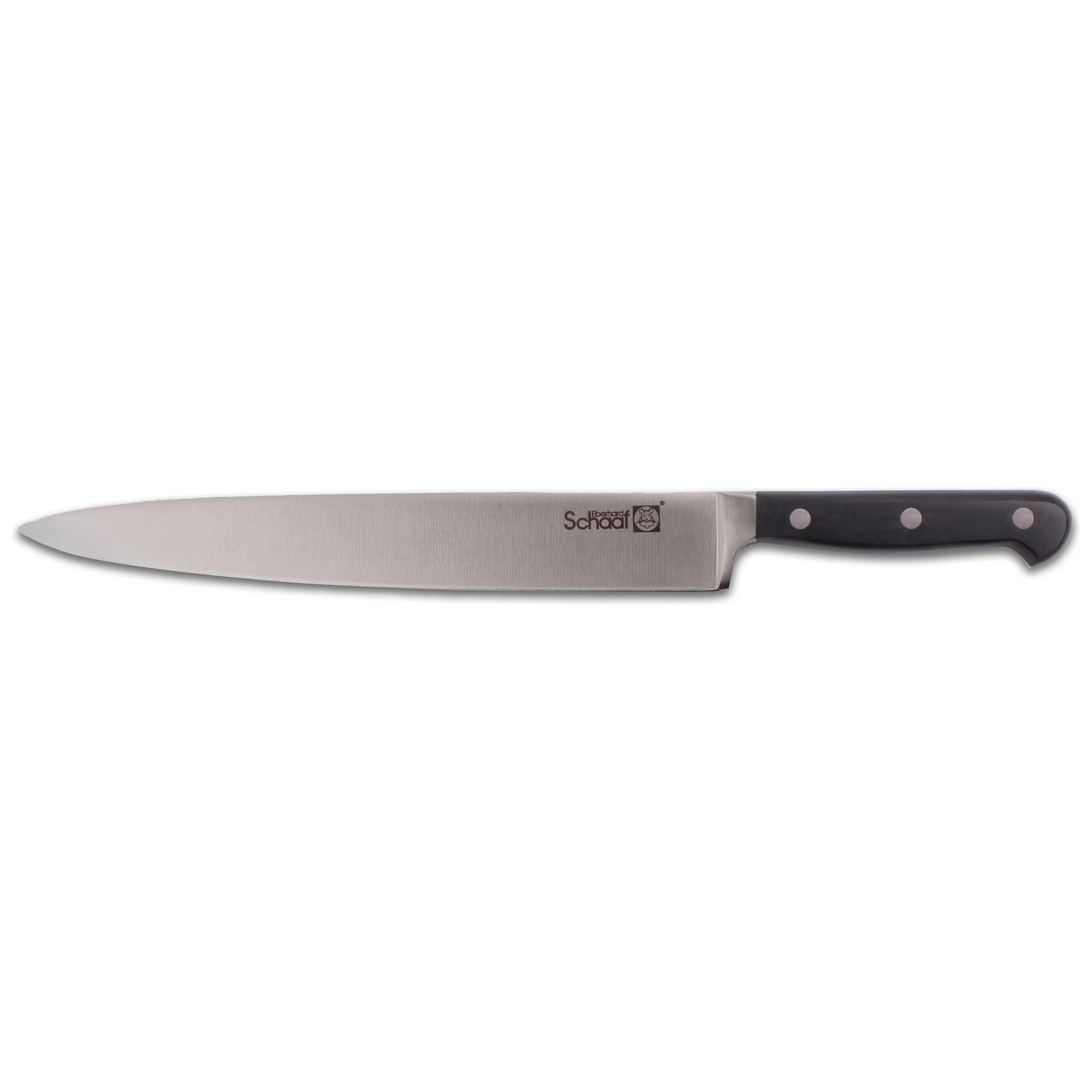 EBERHARD SCHAAF Goldhamster vlees- groente- koksmes 15cm RVS lemmet zwart POM heft