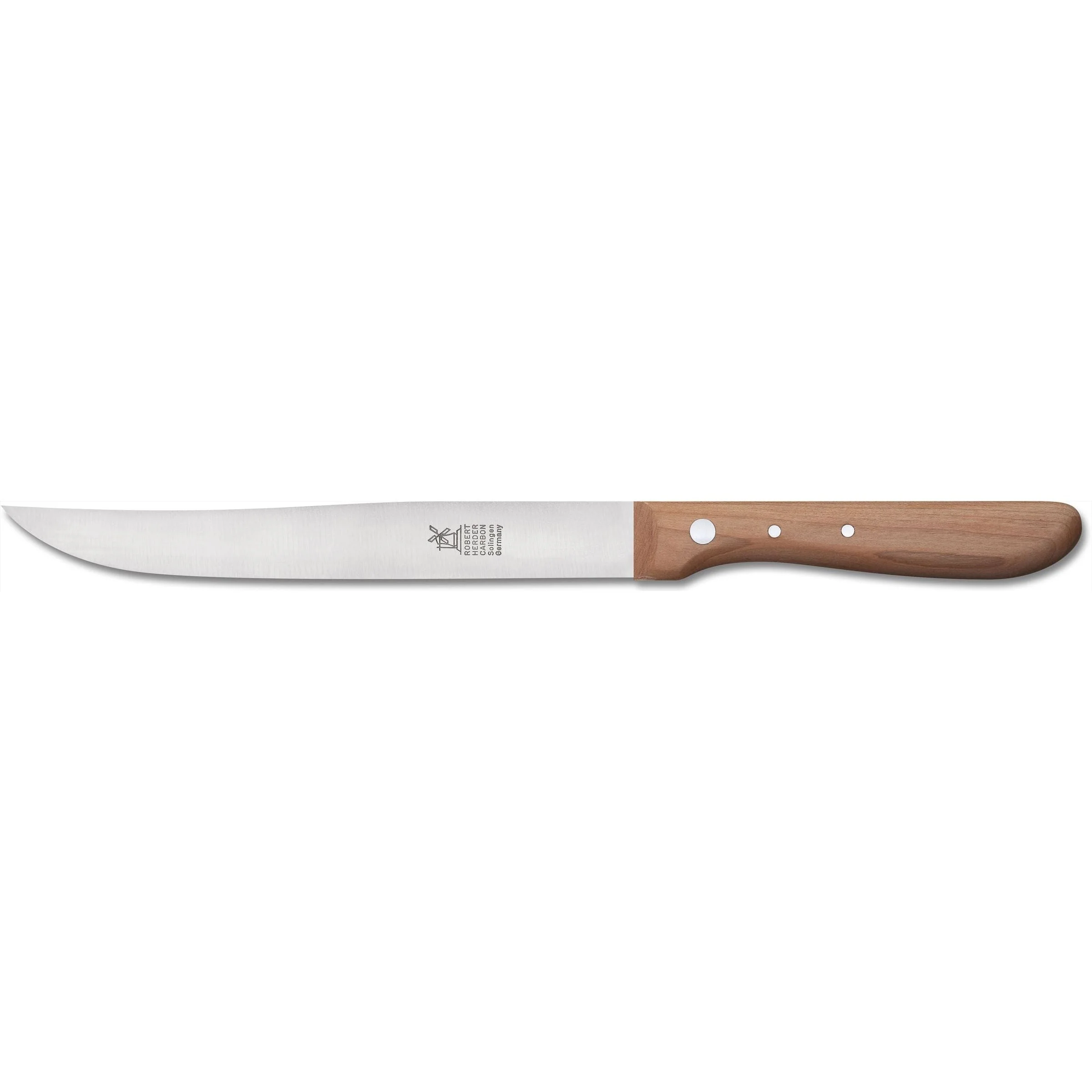 ROBERT HERDER Vleesmes Rückenspitz 18cm Carbonstalen lemmet met Kersenhouten heft