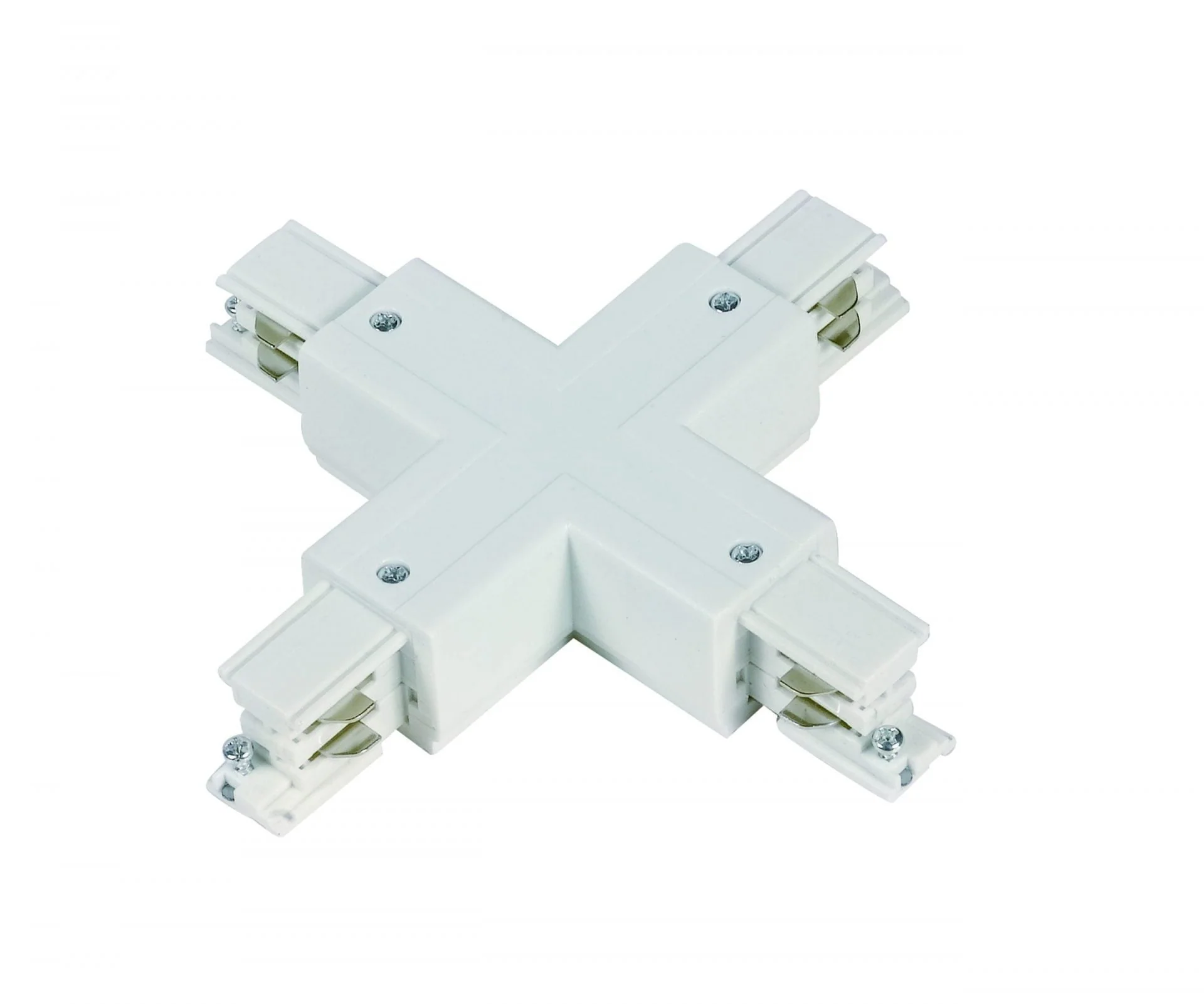X-Vorm Connector 3-Fase Rails – Wit | 3-Fase railsystemen
