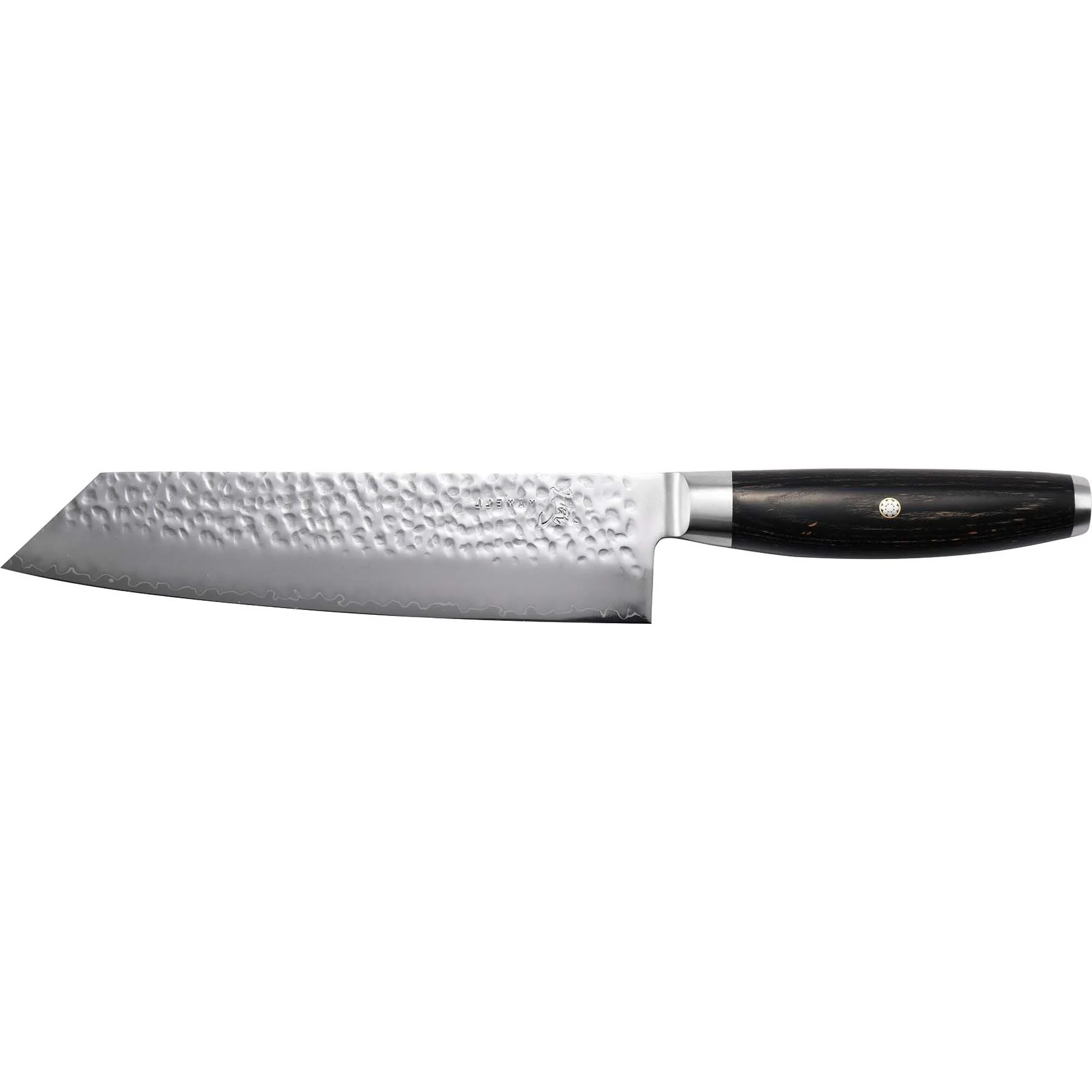 Yaxell Ketu Kiritsuke 20 cm 3 laags roestvrijstaal met zwart pakka wood heft