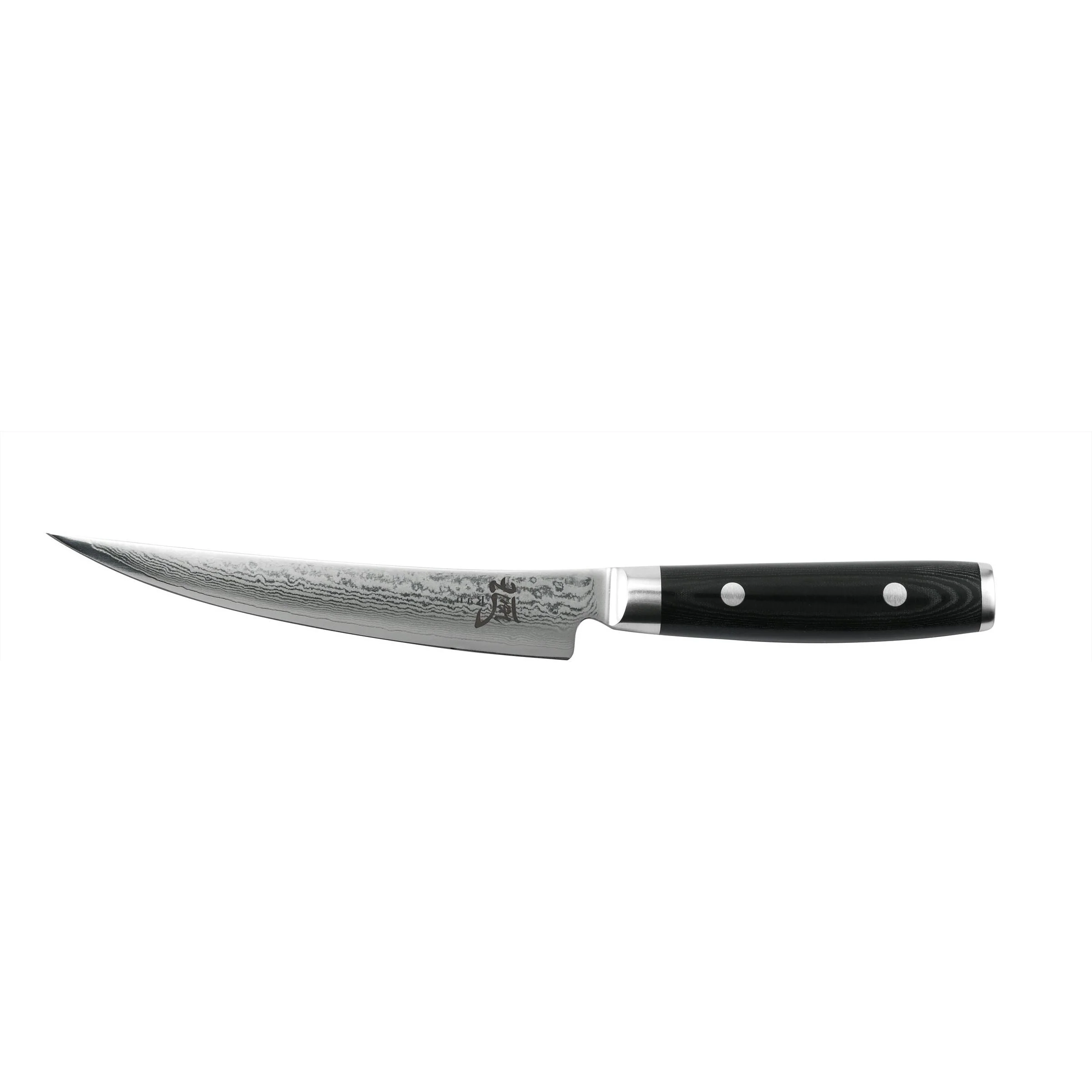 Yaxell Ran Uitbeenmes 15 cm 69 laags roestvrij damast staal met canvas-micarta heft
