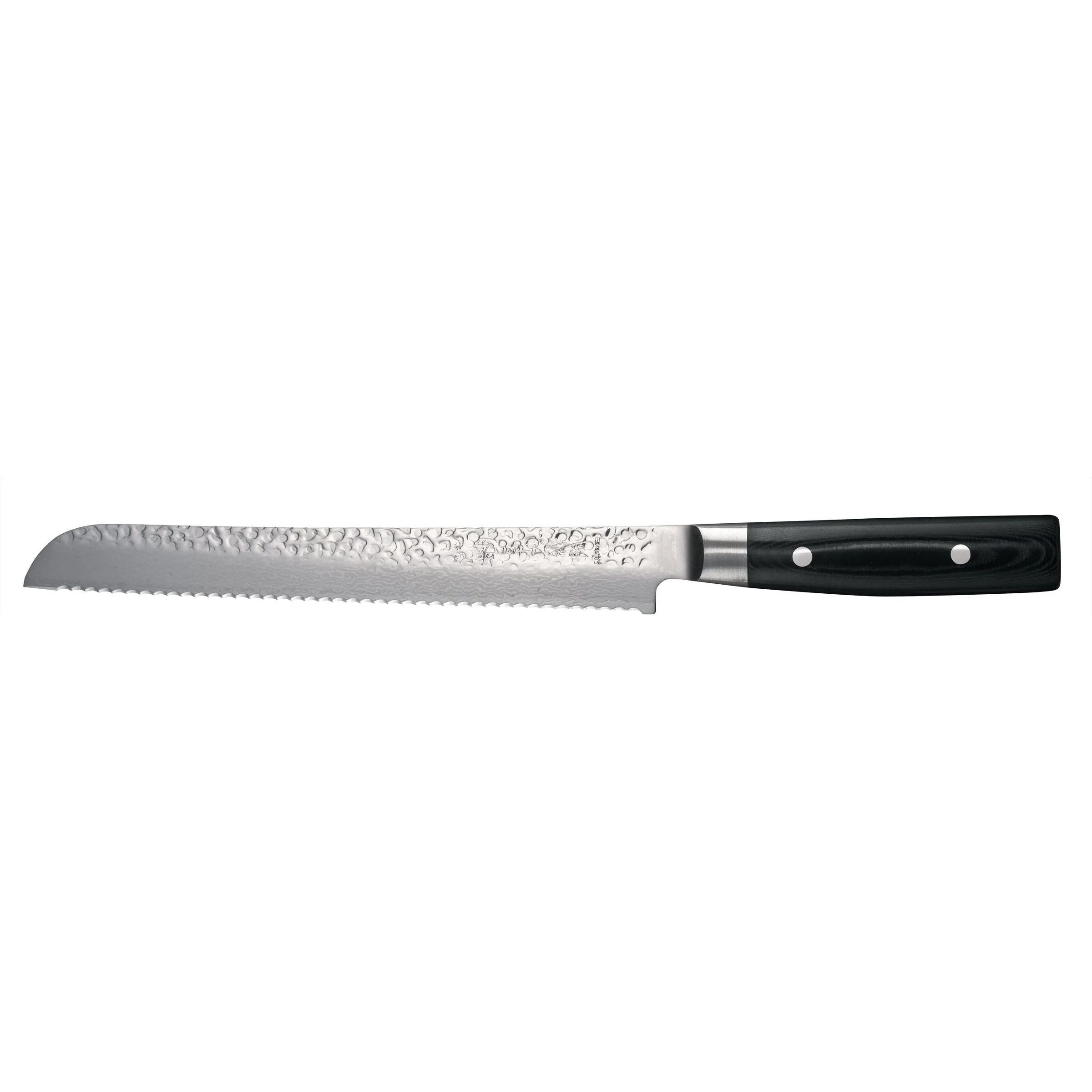 YAXELL ZEN Broodmes 23 cm 37 laags roestvrij damast staal met canvas-micarta heft YAXELL ZEN Broodmes 23 cm 37 laags roestvrij damast staal met canvas-micarta heft