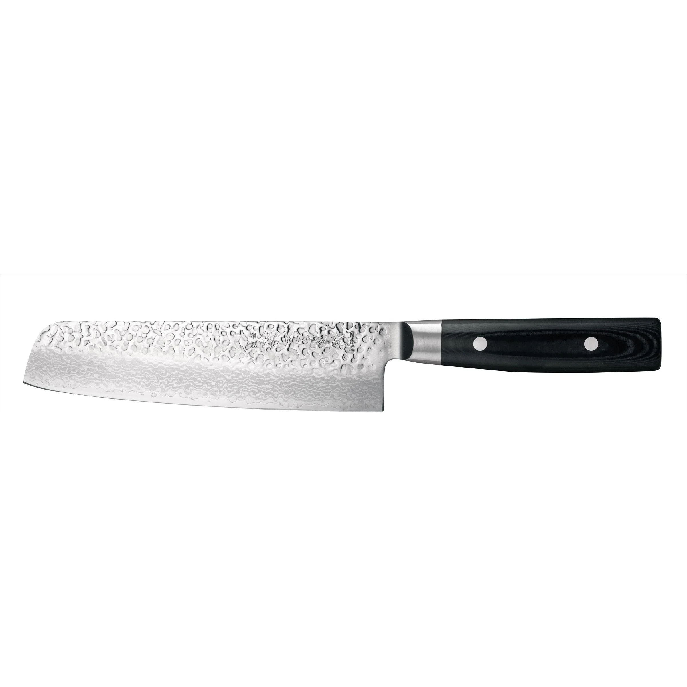 Yaxell Zen Nakiri Koksmes 16,5 cm 37 laags roestvrij damast staal met canvas-micarta heft